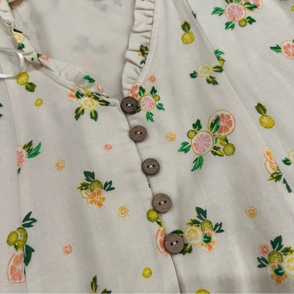 Free People Like A Lady Mini Dress in Cactus Flower Combo S NWT - Picture 14 of 16